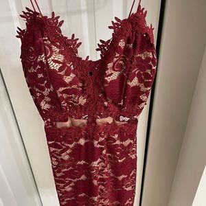 Windsor red lace dress